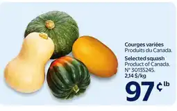 Walmart Selected Squash offer