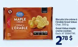 Walmart Great Value maple creme cookies offer