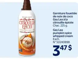 Walmart Gay Lea pumpkin spice whipped cream offer