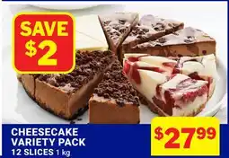 M & M Food Market CHEESECAKE VARIETY PACK offer