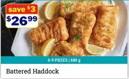 M & M Food Market Battered Haddock offer