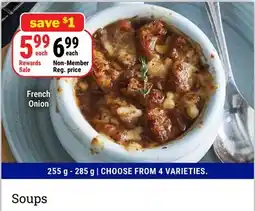 M & M Food Market Soups offer