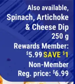 M & M Food Market Spinach, Artichoke & Cheese Dip offer