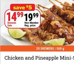 M & M Food Market Chicken and Pineapple Mini-Skewers offer