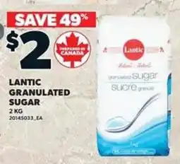 Loblaws Lantic granulated sugar offer