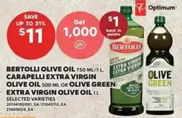 Loblaws bertolli olive oil offer