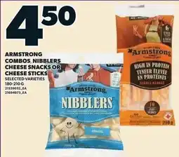 Loblaws Armstrong nibblers cheese snacks or cheese sticks offer