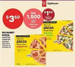 Loblaws No Name pizza selected varieties offer