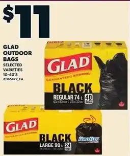 Loblaws Glad outdoor bags offer