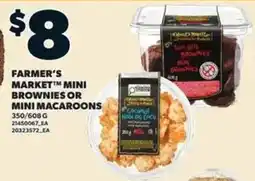 Loblaws Farmer's market mini brownies or mini macaroons offer