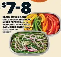 Loblaws Ready to cook and grill vegetable trays offer