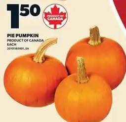Loblaws Pie Pumpkin offer