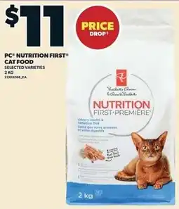 Loblaws PC Nutrition First Cat Food Selected Varieties offer