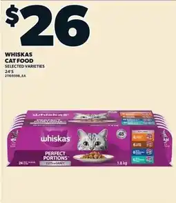 Loblaws Whiskas cat food selected varieties offer