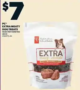 Loblaws PC extra meaty dog treats offer