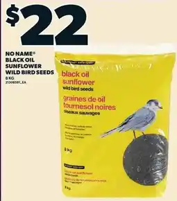 Loblaws No Name black oil sunflower wild bird seeds offer