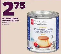 Loblaws PC sweetened condensed milk offer
