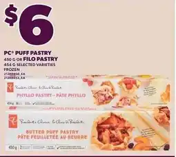 Loblaws PC puff pastry offer