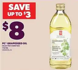 Loblaws PC grapeseed oil offer