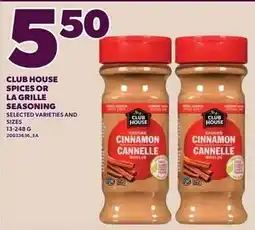 Loblaws Club House spices or la grille seasoning offer