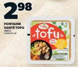 Loblaws Fontaine santé tofu offer