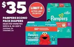 Loblaws Pampers econo pack diapers offer