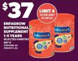 Loblaws Enfagrow nutritional supplement offer