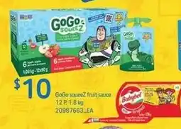 Loblaws GoGo squeeze fruit sauce offer