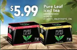 Loblaws Pure Leaf iced tea offer