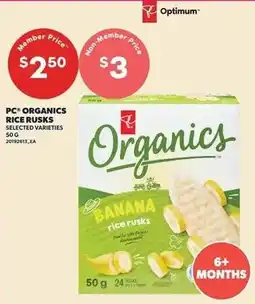 Loblaws PC Organics rice rusks offer