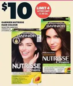 Loblaws Garnier nutrisse hair colour offer