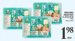 Al Premium Food Mart Wing Hing fresh tofu offer