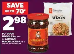 Loblaws PC udon noodles offer