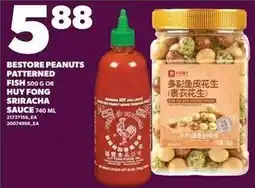 Loblaws Bestore peanuts patterned fish 500 g or huy fong sriracha sauce offer