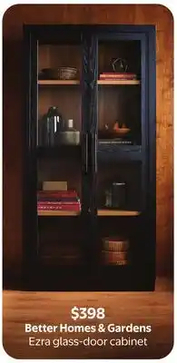 Walmart Better Homes & Gardens Ezra glass-door cabinet offer