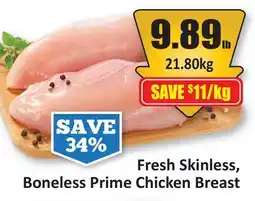 Starsky Fresh Skinless, Boneless Prime Chicken Breast offer