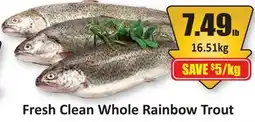Starsky Fresh Clean Whole Rainbow Trout offer