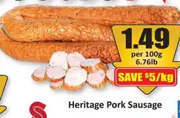 Starsky Heritage Pork Sausage offer