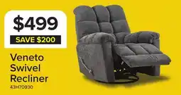 Leon's Veneto Swivel Recliner - Grey offer