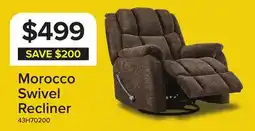 Leon's Morocco Swivel Recliner - Brown offer