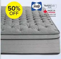 Leon's Sealy Posturepedic Plus Sterling Artemis Euro Top Luxury Firm Queen Mattress offer