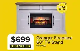 Leon's Granger 60 Fireplace TV Stand - Antique White offer