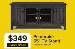 Leon's Pembroke 55 TV Stand - Grey offer