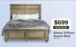 Leon's Emma 3-Piece Queen Bed - Oak offer