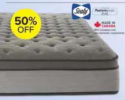 Leon's Sealy Posturepedic Plus Sterling Milana II Luxury Plush Eurotop Queen Mattress offer