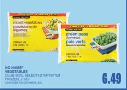 Wholesale Club NO NAME VEGETABLES offer