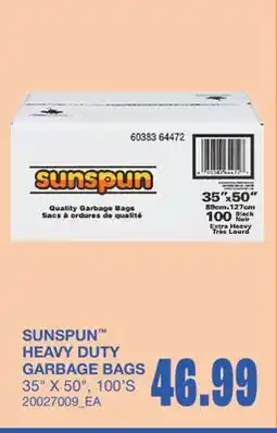 Wholesale Club HEAVY DUTY GARBAGE BAGS, 35 X 50, 100'S offer
