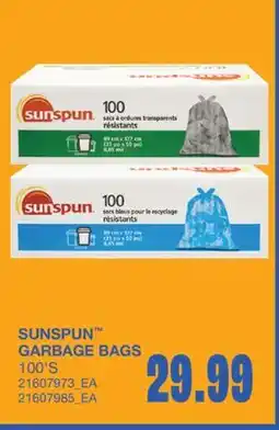 Wholesale Club GARBAGE BAGS, 100'S offer