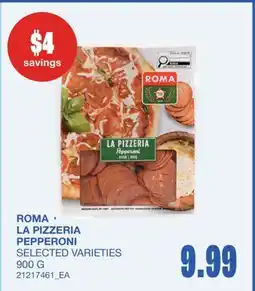 Wholesale Club ROMA LA PIZZERIA PEPPERONI offer