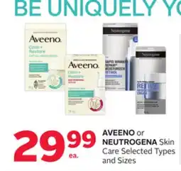 Rexall AVEENO or NEUTROGENA Skin Care offer